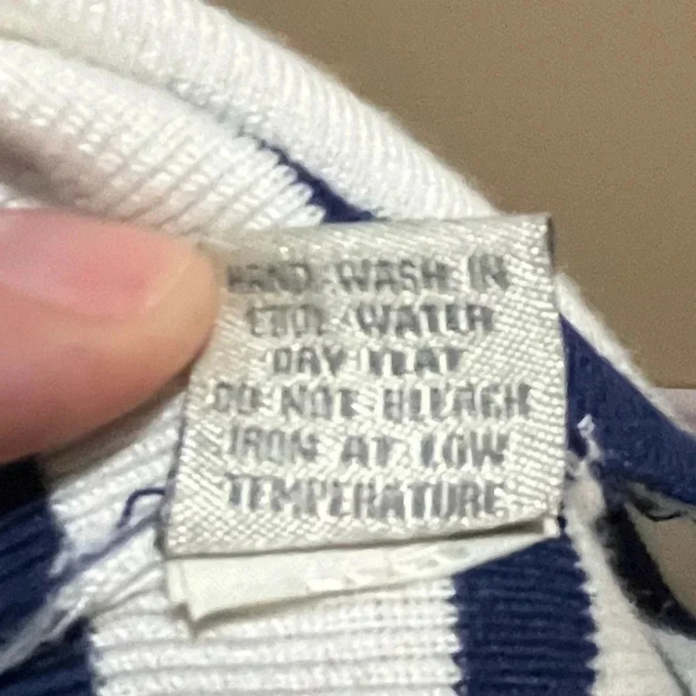Neiman Marcus blue and white striped blazer - large - Picture 9 of 13